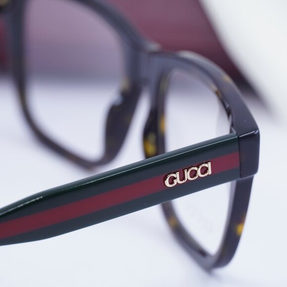 Gucci GG1870O 006 Square Eyeglasses 56mm - Havana - Picture 5 of 11
